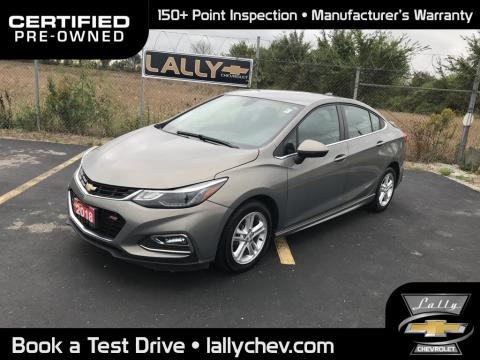 2018 Chevrolet Cruze LT TURBO**LOCAL TRADE**ONE OWNER**HEATED SEATS**TO