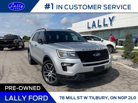 2018 Ford Explorer Sport, AWD, One Owner, Loaded!!