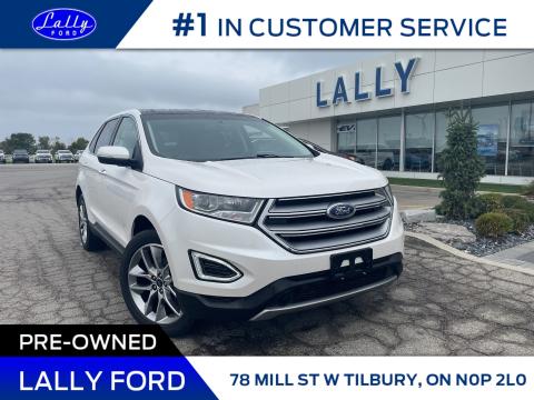 2018 Ford Edge Titanium, One Owner, Loaded, Local Trade!!